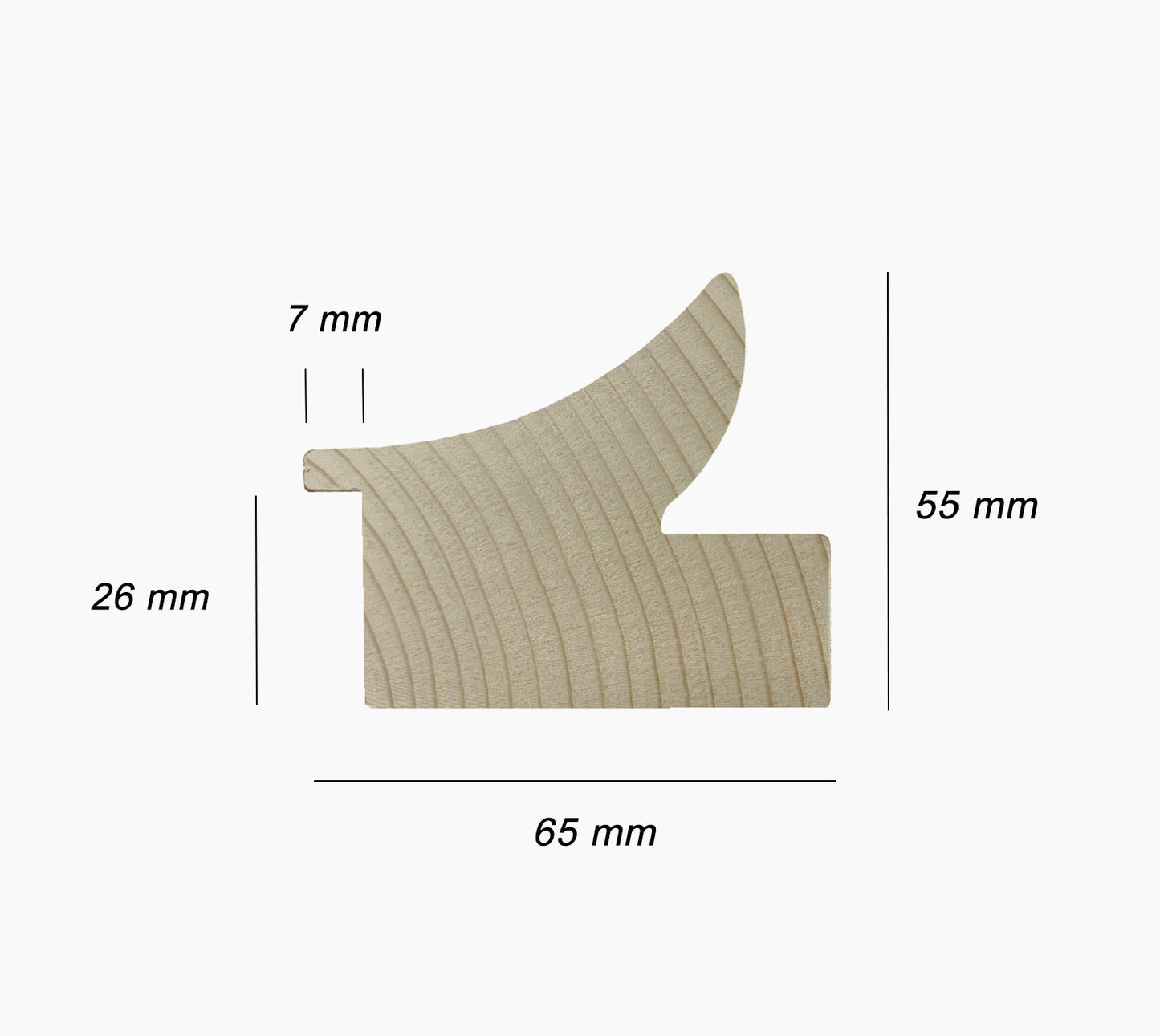 Custom wooden black frame 446.600