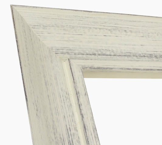 448.920 cadre en bois blanc avec fond marron mesure de profil 80x45 mm Lombarda cornici S.n.c.