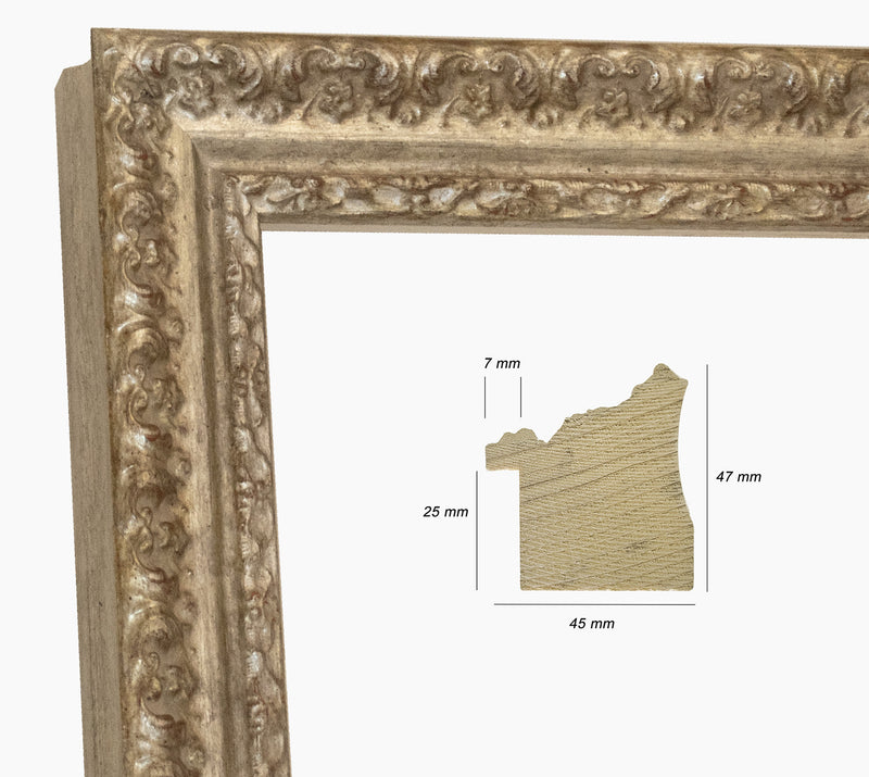 Cadre d'or en bois sur mesure 495.011