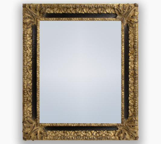 Espejos antiguos negros y dorados hechos a medida cor.4480.601