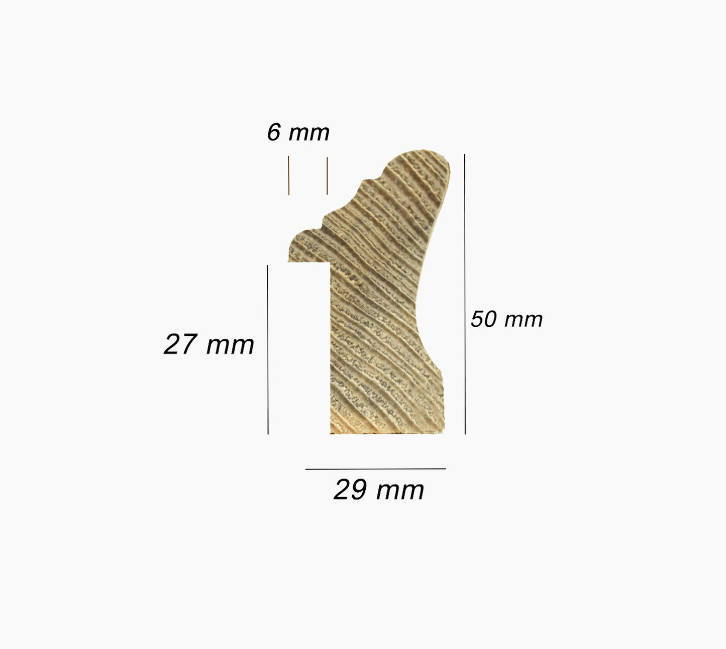 Marco de madera con pan de oro art.240.010