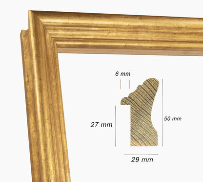 Marco de madera con pan de oro art.240.010