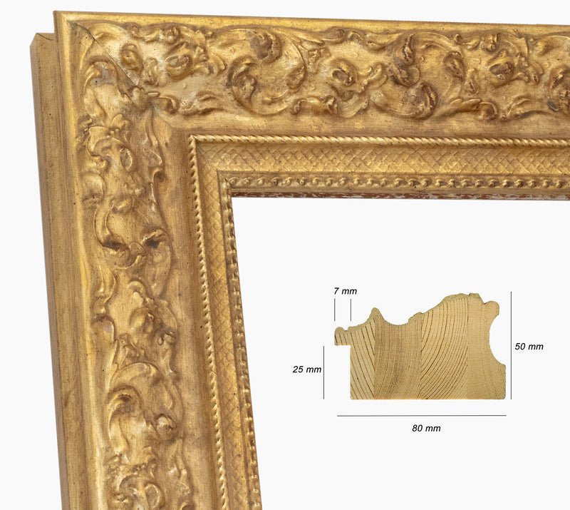 Marco de madera dorado personalizado 4497.010
