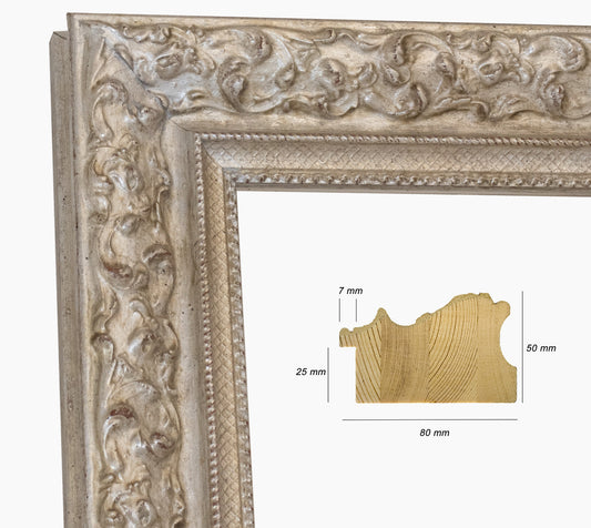 Marco de madera plateado personalizado 4497.011