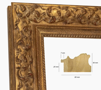 Marco de madera dorado personalizado 4497.230