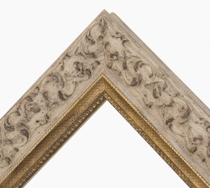 Marco de madera color oro gorge gris paloma 4497.3004