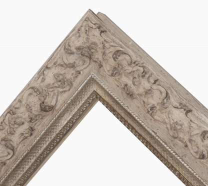 Marco de madera gris paloma y plata 4497.3040