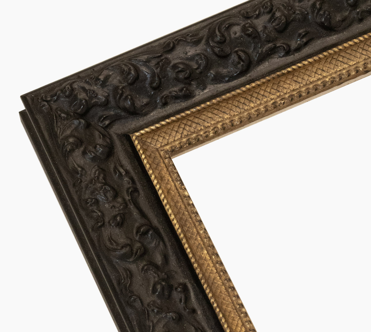 Marco de madera personalizado negro y dorado 4497.601