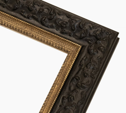 Marco de madera personalizado negro y dorado 4497.601