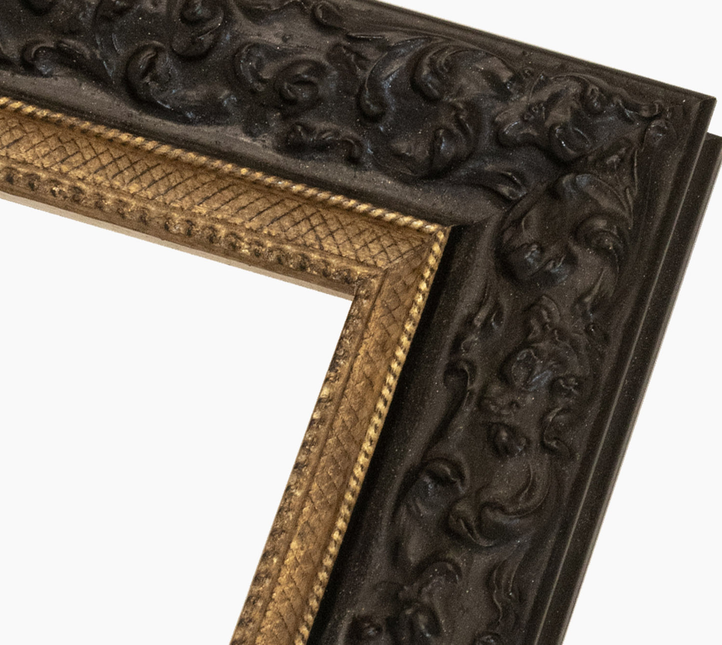 Marco de madera personalizado negro y dorado 4497.601