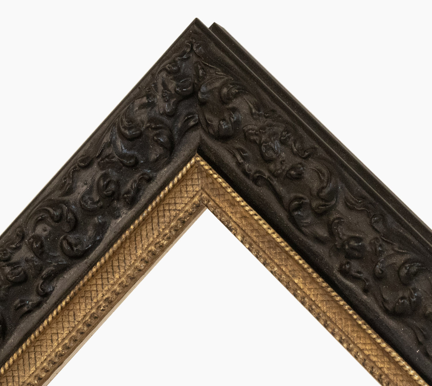 Marco de madera personalizado negro y dorado 4497.601