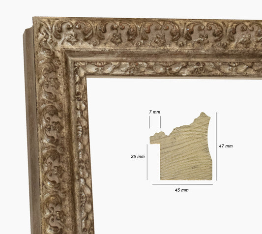 Marco de madera plateado personalizado 495.231
