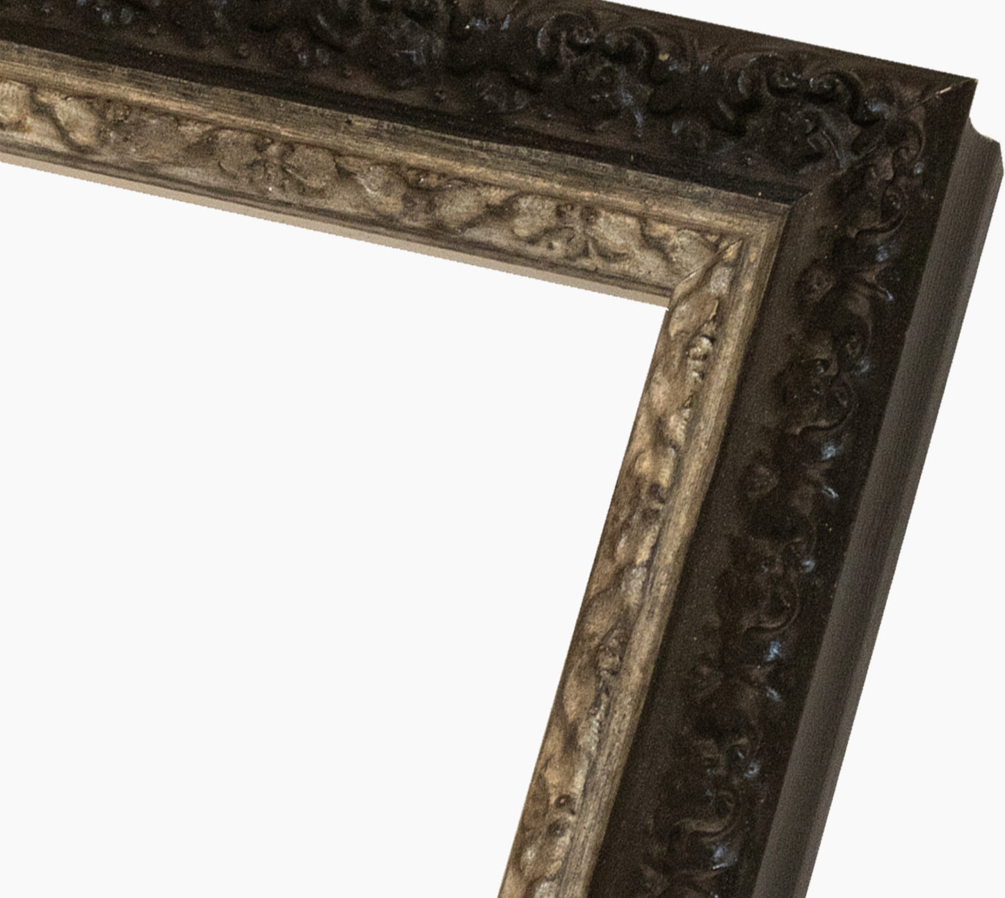 Marco de madera personalizado negro y plateado 495.602