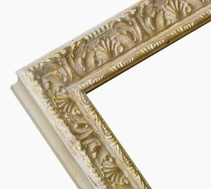 Marco de madera barroco marfil y oro 496.190