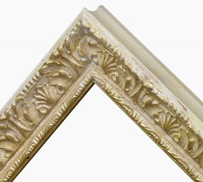 Marco de madera barroco marfil y oro 496.190
