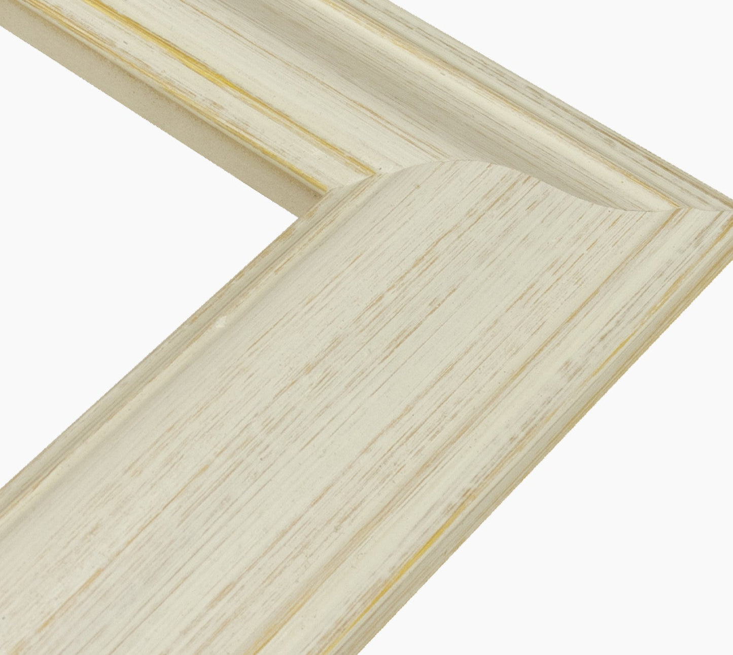 628.915 cadre en bois à fond ocre blanc mesure de profil 60x37 mm Lombarda cornici S.n.c.