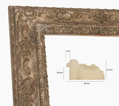 Marco de madera plateado personalizado 634.231