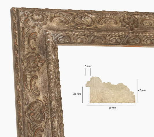 Marco de madera plateado personalizado 634.231