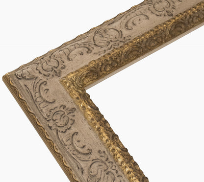 Marco de madera color oro gorge gris paloma 6343004
