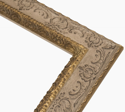 Marco de madera color oro gorge gris paloma 6343004