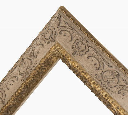 Marco de madera color oro gorge gris paloma 6343004