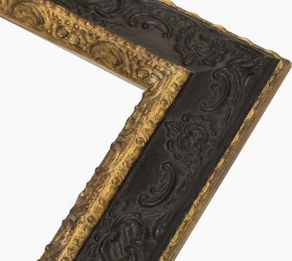 Marco de madera personalizado negro y dorado 634.601