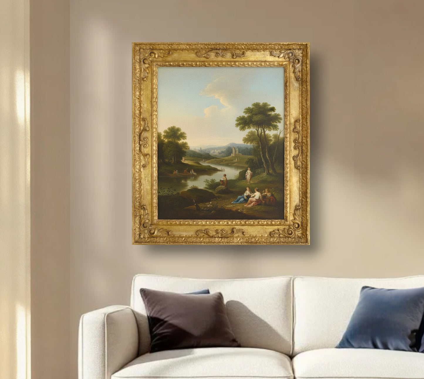 COR.743.010 baroque frame with gold leaf